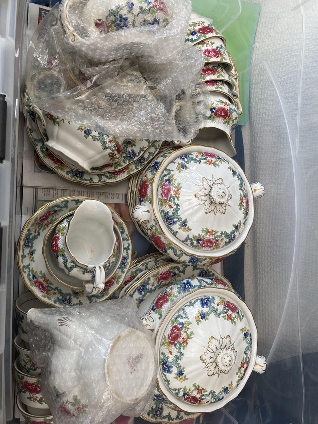 Preview of the first image of Beauty Booths flora Dora large set crockery many pieces c.