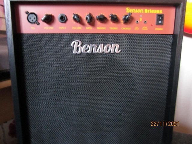 Preview of the first image of Benson Orleans acoustic guitar amp.Brand new..