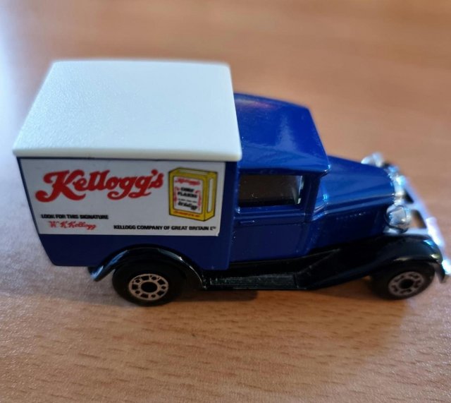 Image 2 of Matchbox Model A Ford Blue Kelloggs 175d 1979