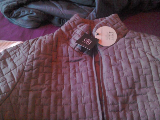 Image 2 of Ladies brand new with tags grey padded jacket,size,14/16,tig