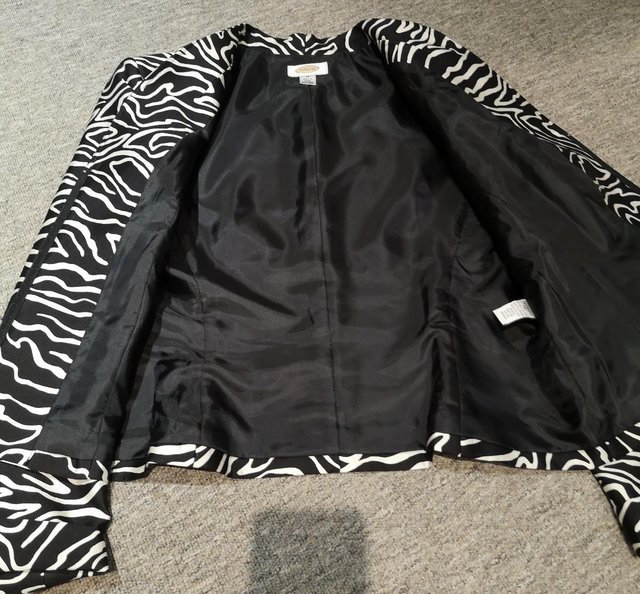 Image 6 of Jacket in black and white - Talbots brand
