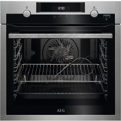Preview of the first image of AEG SINGLE BUILT IN ELECTRIC STEAMBAKE FAN OVEN-S/S-SUPERB-.