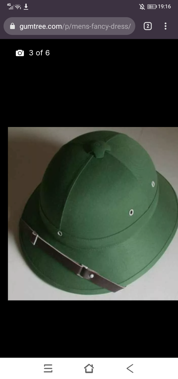 Image 2 of 10 Pith Helmets 2 Light coloured 8 Green colour.