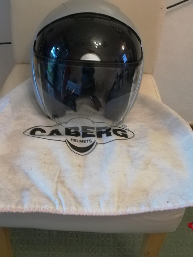Image 2 of Men's Open Face Caberg Helmet & Gloves