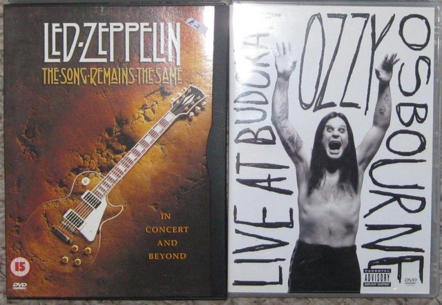 Preview of the first image of Rock DVD's £2 - £3 each Led Zeppelin and Ozzy Osbourne.