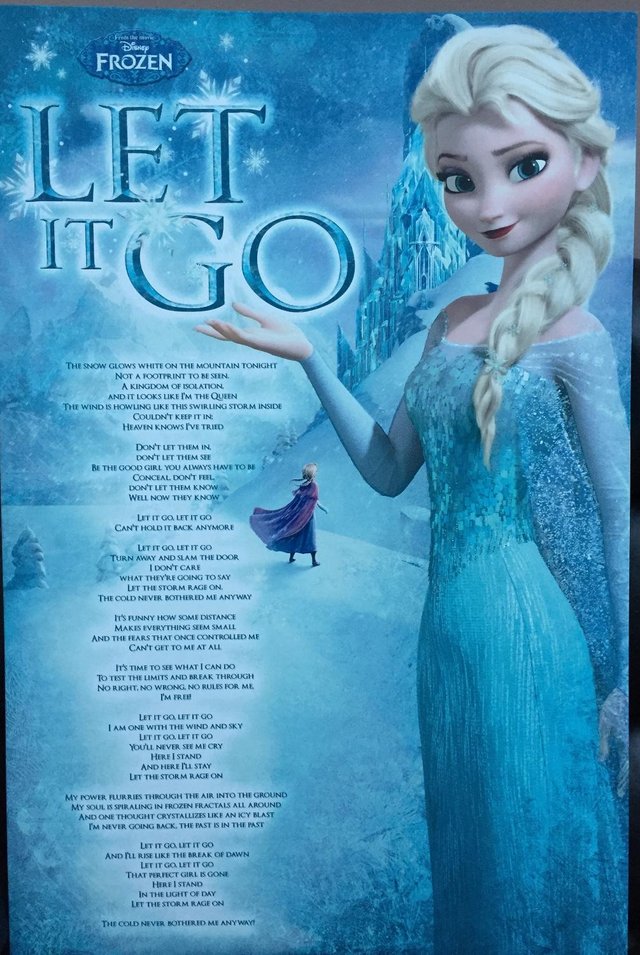 Preview of the first image of Frozen canvas picture Let it go.....