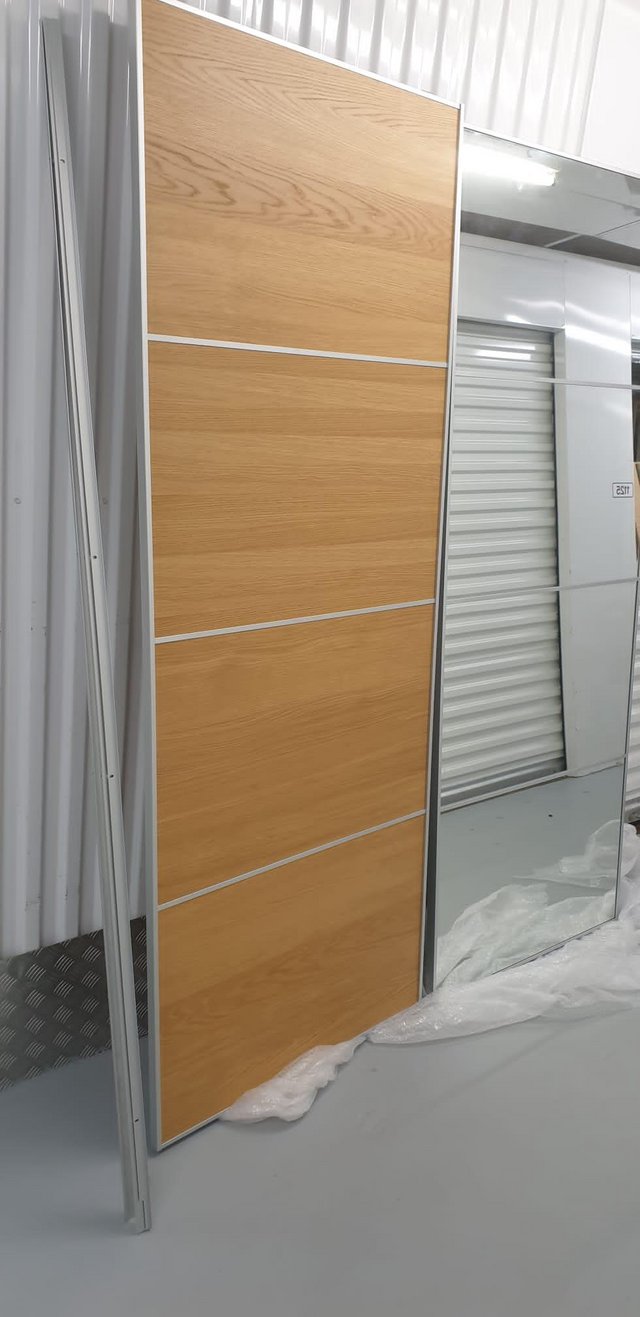 Image 2 of Large Ikea Pax Wardrobe With Mirror Sliding doors