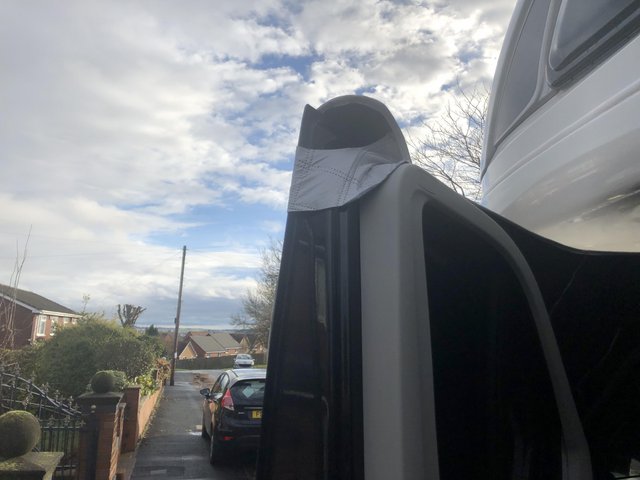 Preview of the first image of Motorhome/campervan external thermal blind. ***REDUCED***.