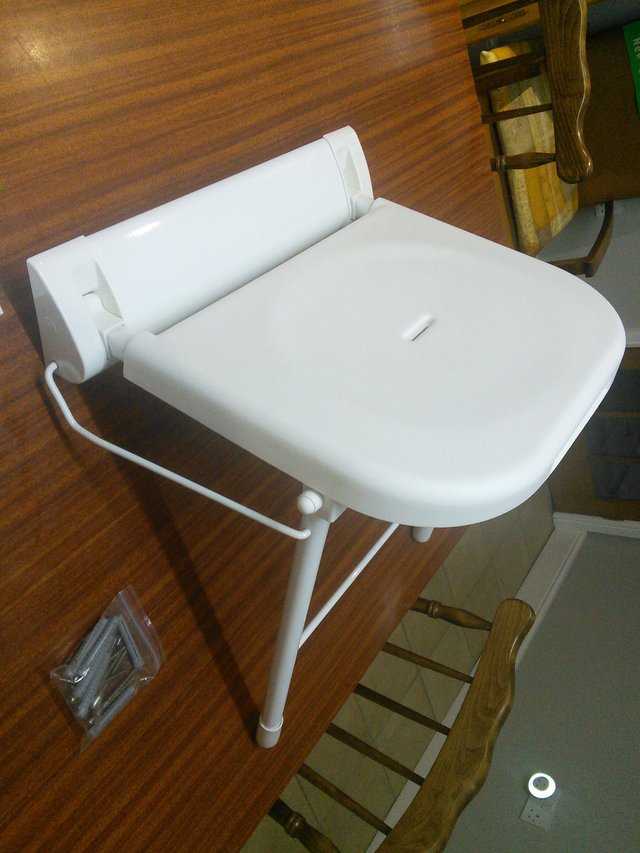 Preview of the first image of Bathex wall mounted shower seat..