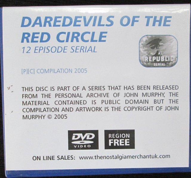 Image 2 of Daredevils of The Red Circle DVD - (P&P Incl)