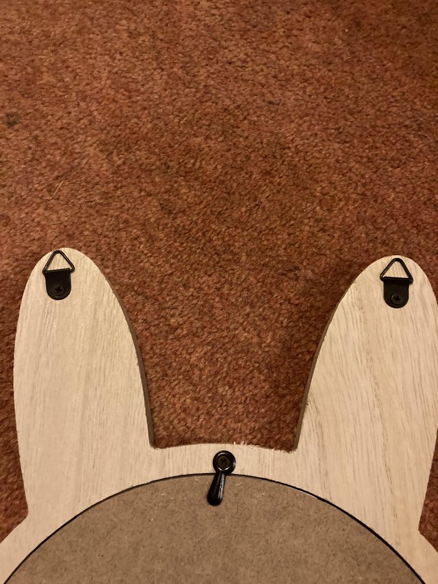 Image 2 of Wooden Rabbit Head Mirror Brand New