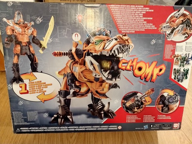 Preview of the first image of Optimus Prime Grimlock Dinosaur Transformers New boxed..