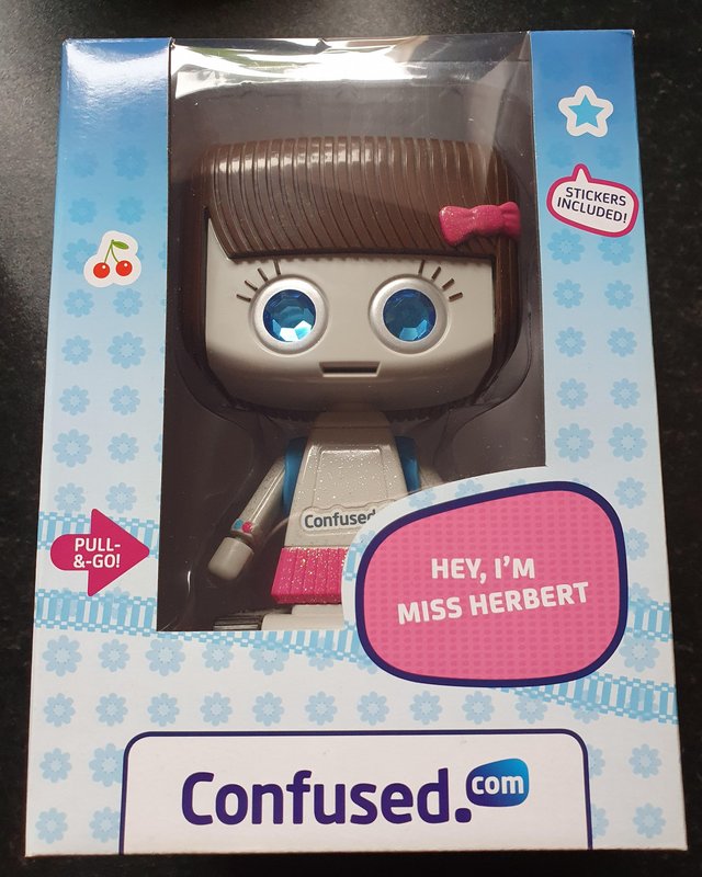 Preview of the first image of Miss Herbert Confused Robot with box.