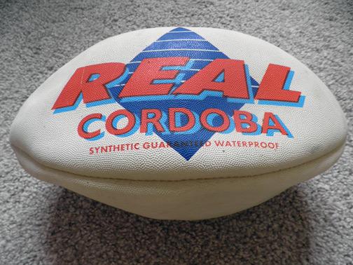 Preview of the first image of REAL CORDOBA SYNTHETIC RUGBY BALLS (X2).