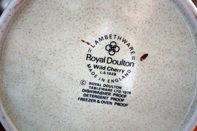 Image 2 of Royal Doulton Lambethware LS1038 Wild Cherry coffee pot
