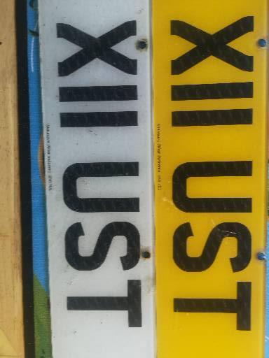 Preview of the first image of Number plates. On retention. Paperwork included.