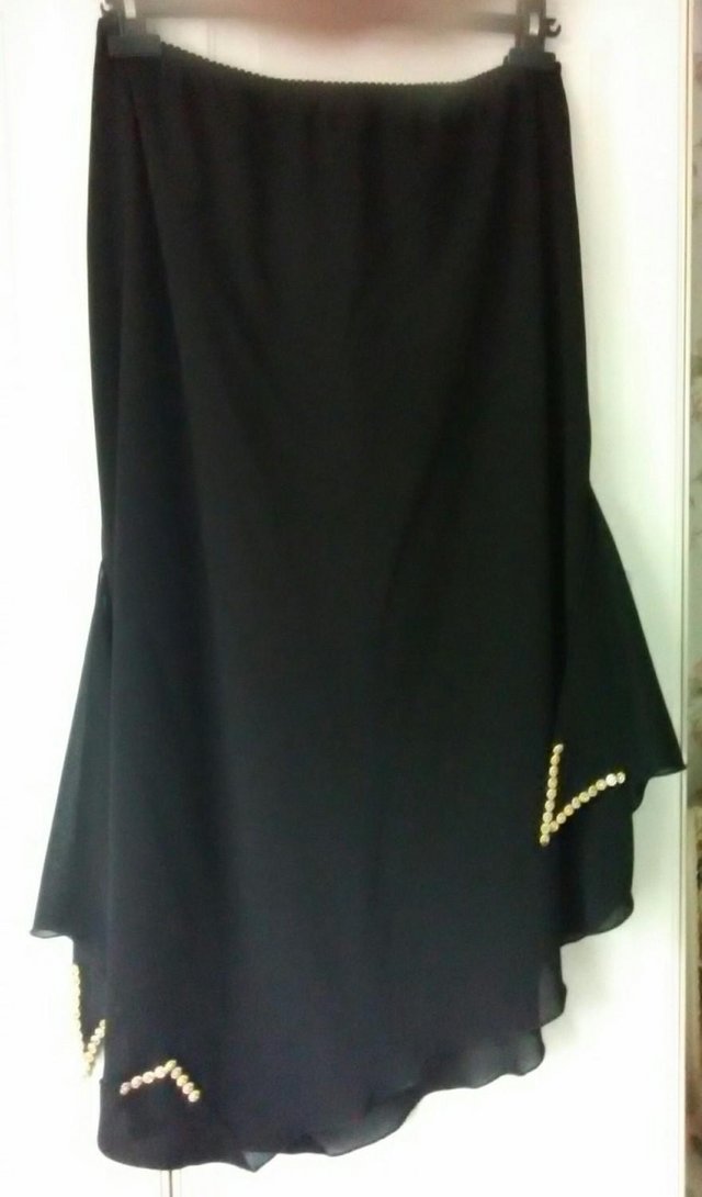 Image 2 of “Addition Elle” Long Black Evening Skirt