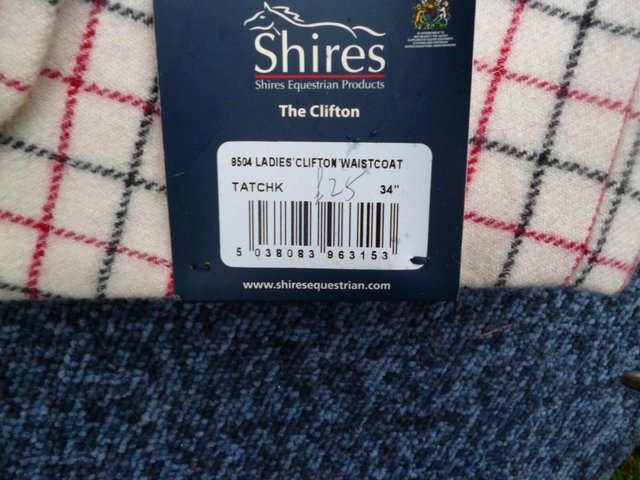 Image 3 of New Shires Clifton Ladies Waistcoat 34"