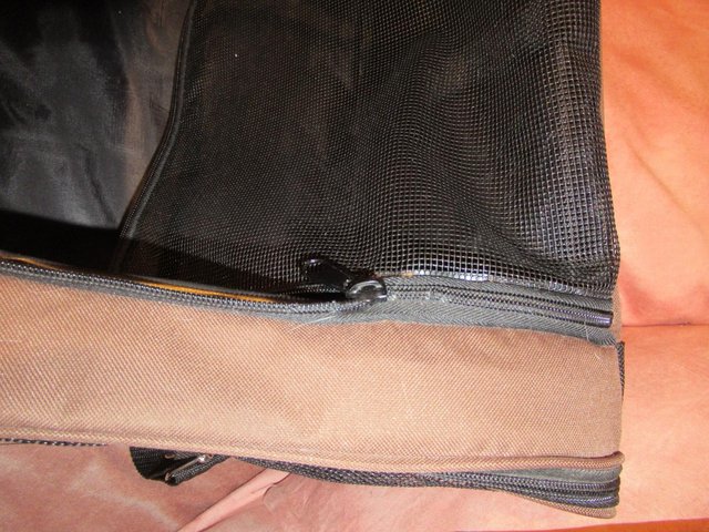 Image 2 of Dog or cat carrier with handles and shoulder strap