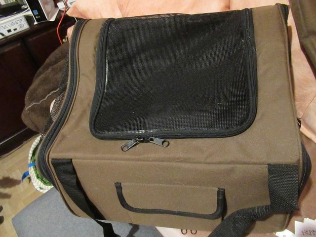 Image 5 of Dog or cat carrier with handles and shoulder strap