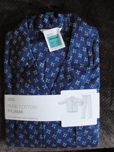 Image 3 of New M&S Pyjamas Medium (Chest 38-40 in Waist 33-35 in).