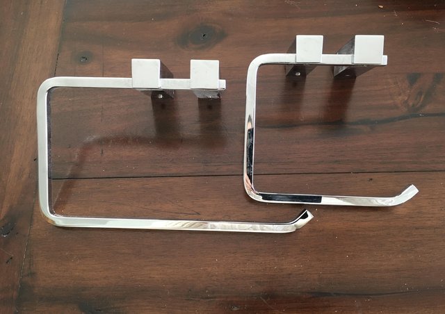 Preview of the first image of Towel & Toilet Roll Holders Heavy Duty Metal.