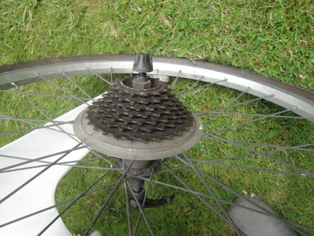 Image 2 of Bike Rear Wheel with 7 cog sprocket.Size 26in. Used.
