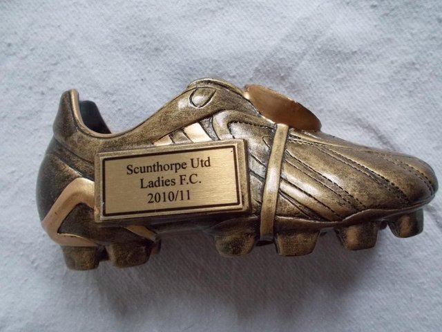 Image 5 of Scunthorpe UTD Ladies FC 2010/11 football boot trophy