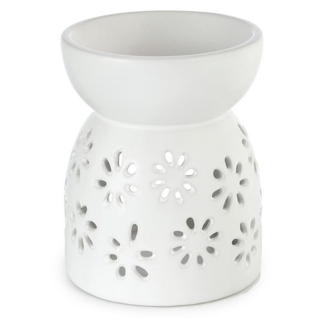 Image 3 of Ceramic Oil & Tart Burner - Daisy Cut-Out. Free postage