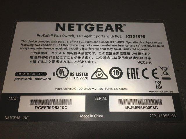 Image 5 of Netgear Ethernet Switch JGS516PE