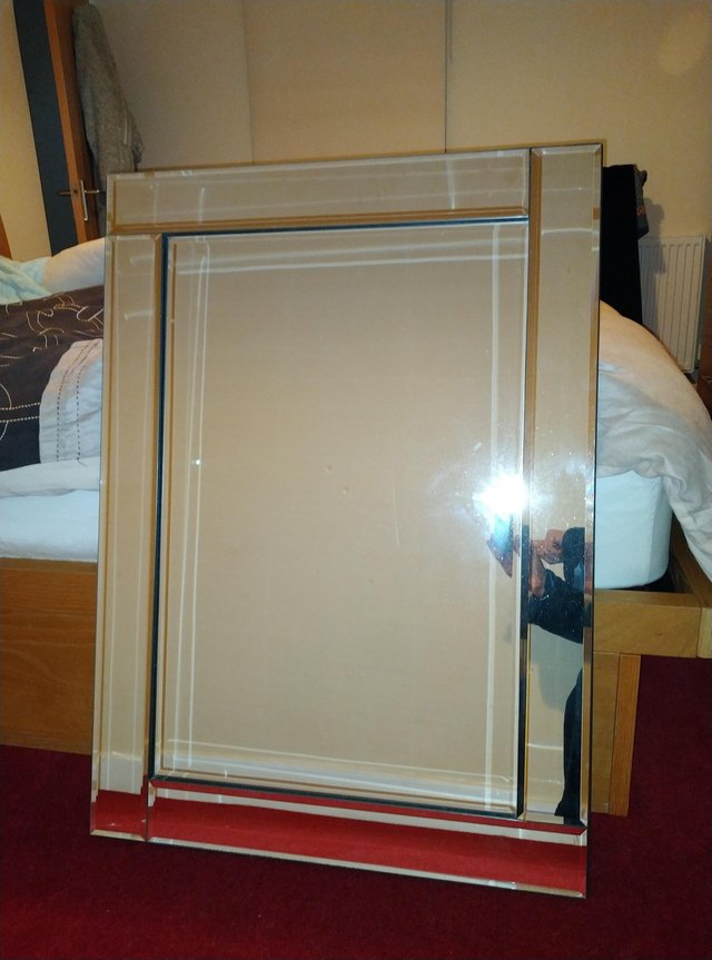 Image 2 of Large modern style mirror for sale.
