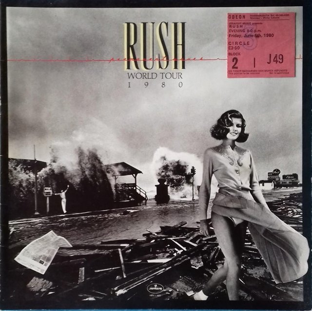 Preview of the first image of Rush 1980 ‘Permanent Waves’ World Tour Programme + stub..