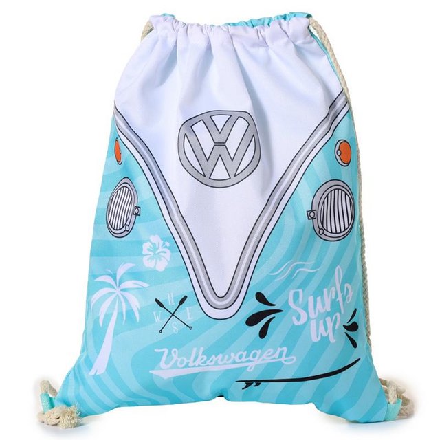 Preview of the first image of Handy Drawstring Bag  Surf Adventure Volkswagen VW T1 Camper.