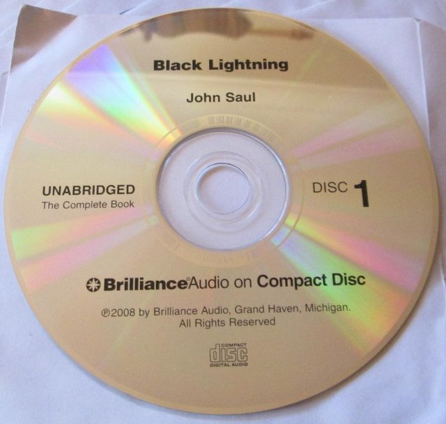 Image 2 of Audiobook on CD - Black Lightning by John Saul  (incl P&P)
