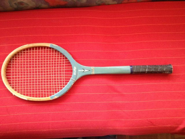 Preview of the first image of Vintage Dunlop Match Point Tennis Racket 68.5 x 23cm.