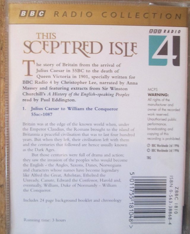 Preview of the first image of Audiobooks - This Sceptred Isle (Incl P&P).