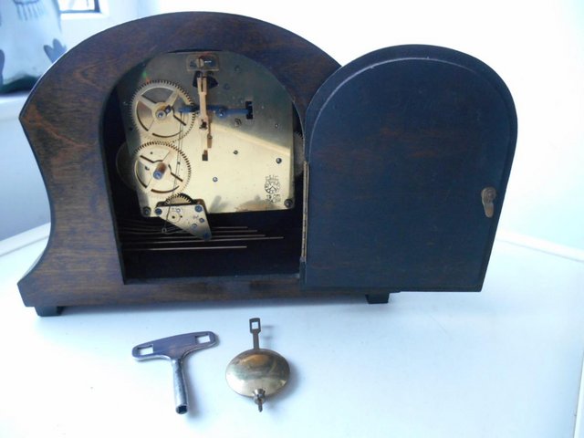 Image 3 of An FHS westminster chiming mantle clock