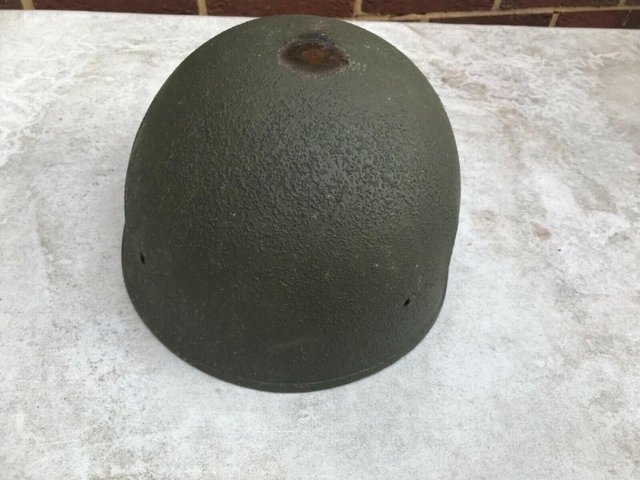 Image 2 of British army soldiers steel helmet 2WW