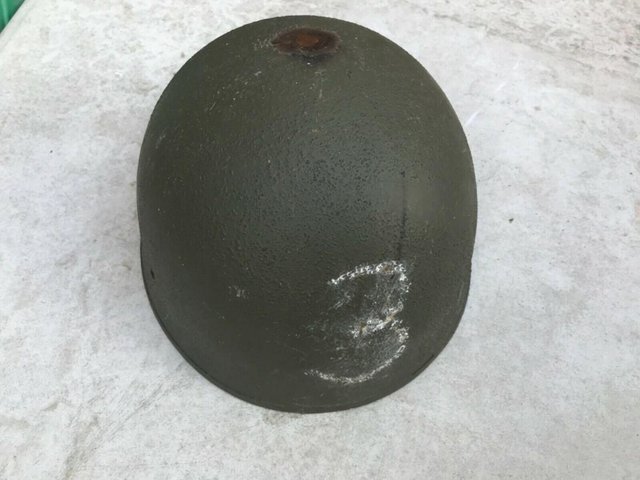 Image 3 of British army soldiers steel helmet 2WW