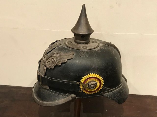 Image 6 of German late19th century military helmet