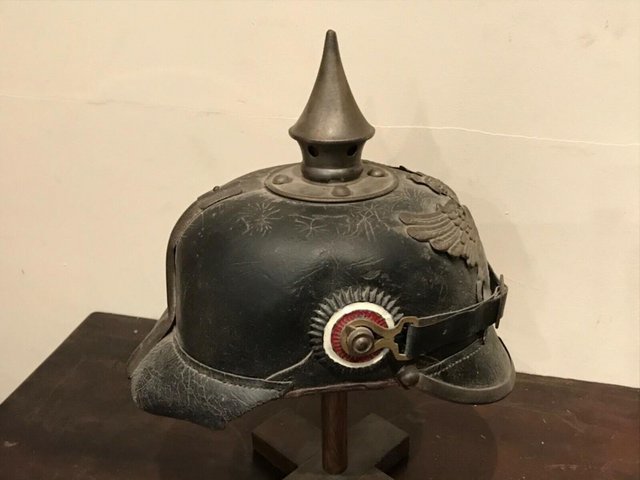 Image 7 of German late19th century military helmet
