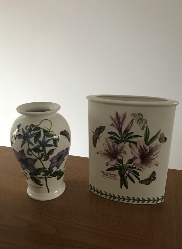 Preview of the first image of TWO PORTMEIRION BOTANIC GARDEN CHINA VASES..