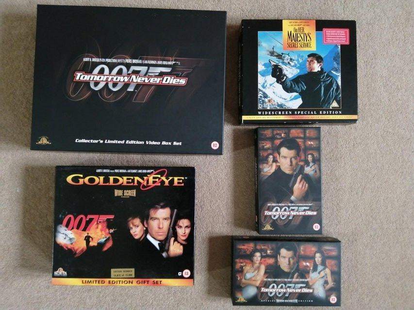 Image 3 of Video's James Bond Box Sets Tapes Sealed OHMSS Goldeneye