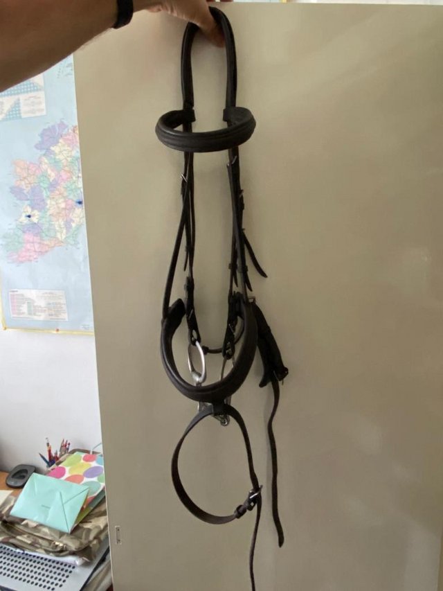 Preview of the first image of Heritage Bridle with Snaffle Bit.