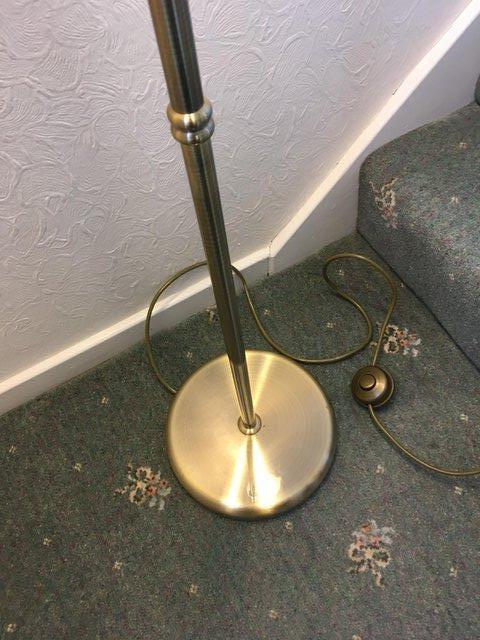 Image 2 of Antique Brass Finish Standard Lamp