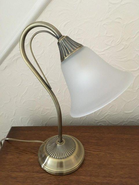 Preview of the first image of Antique Brass Finish Table Lamp.