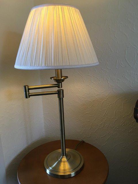 Image 2 of Antique Brass Finish Reading Lamp