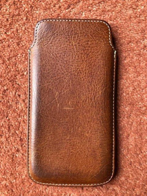 Image 2 of GENUINE MULBERRY TAN LEATHER iPHONE 5 6 7 PHONE CASE