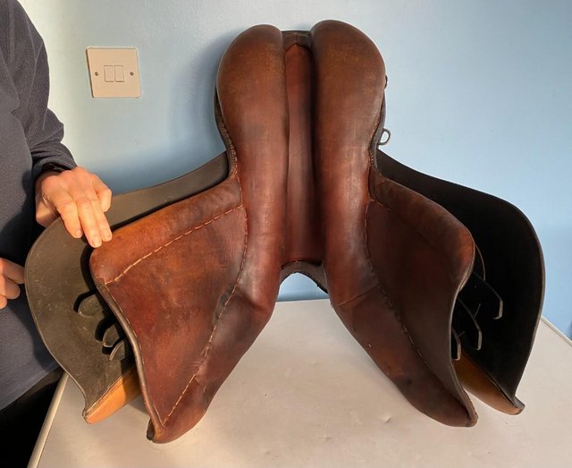 Image 4 of Stubben Brown leather VSS Siegfried saddle.