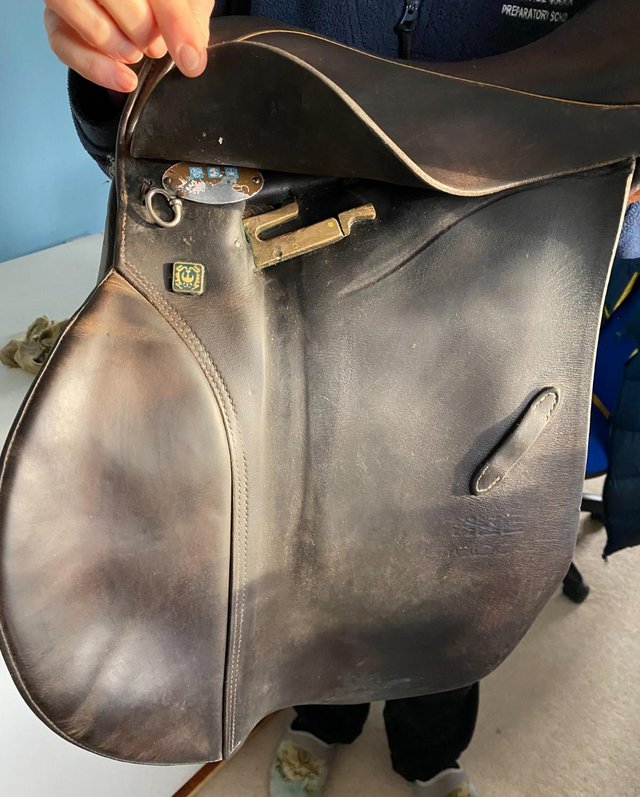 Image 6 of Stubben Brown leather VSS Siegfried saddle.